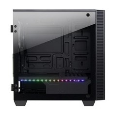 Inter-Tech X-608 Infinity Micro Tower Micro-ATX - Sleek Black, No Power Supply - Compact & Stylish Design for Ultimate Performan